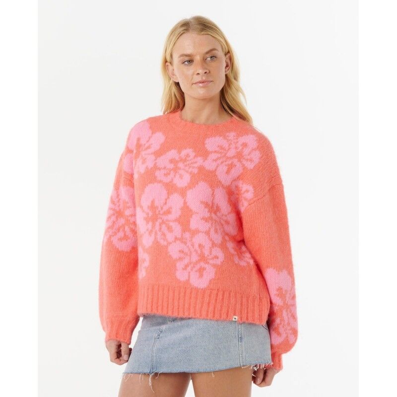 Rip Curl Hibiscus Heat Jacquard Crew - Överdragströjor - Dam | Hardloop