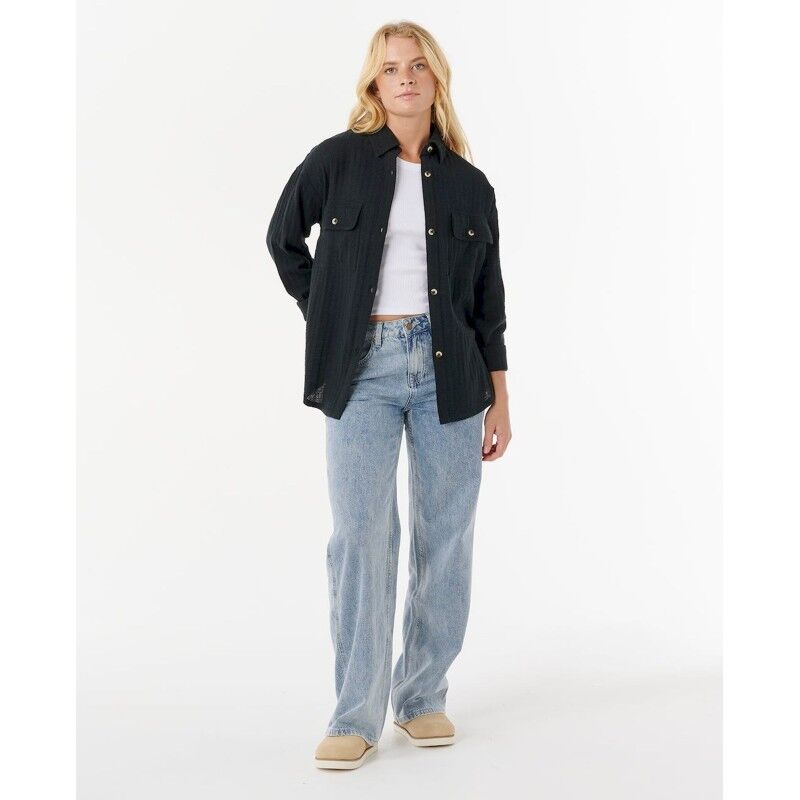 Rip Curl Oceanic Textured Shacket - Skjorta - Dam | Hardloop