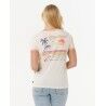 Rip Curl Swell Lines Ringer Tee - Camiseta - Mujer | Hardloop
