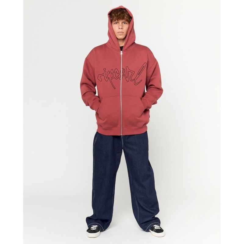 Rip Curl Medina Script Z/T Hood - Hoodie - Herrer | Hardloop