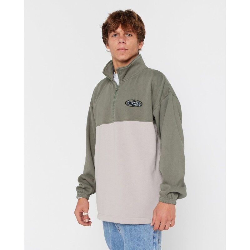Rip Curl Heritage Oval 1/4 Zip Crew - Pánská mikina | Hardloop