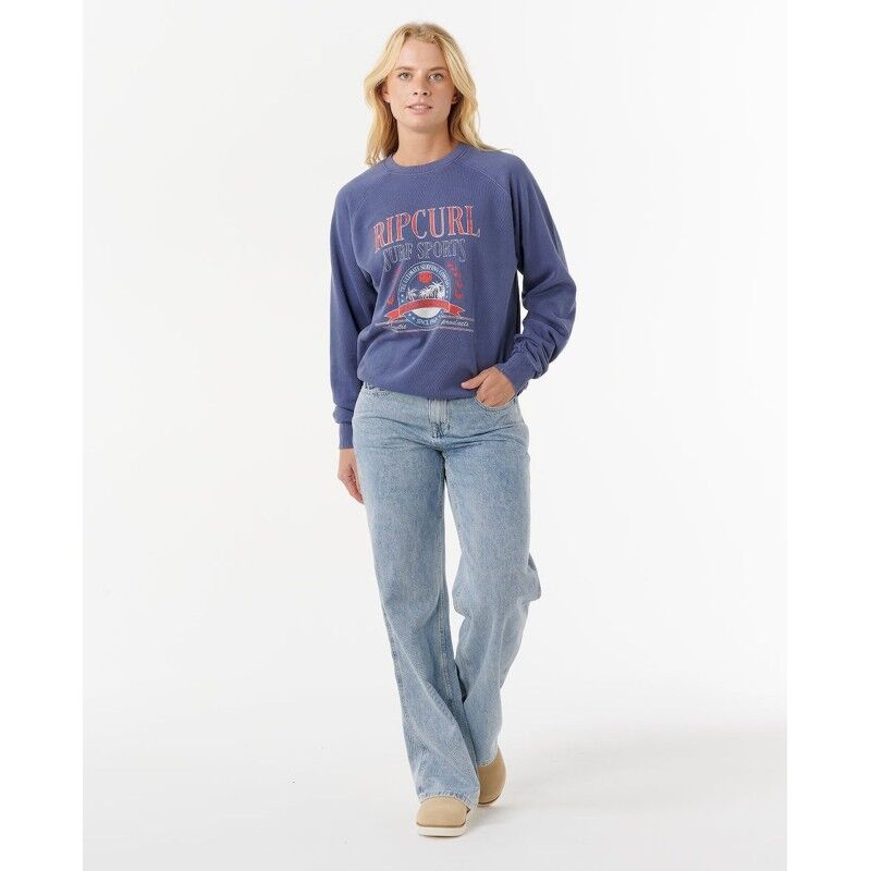 Rip Curl Surf Dept. Relaxed Raglan Crew - Jerséis - Mujer | Hardloop