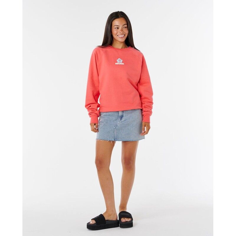 Rip Curl Luxe Surf Raglan Relaxed Crew - Överdragströjor - Dam | Hardloop