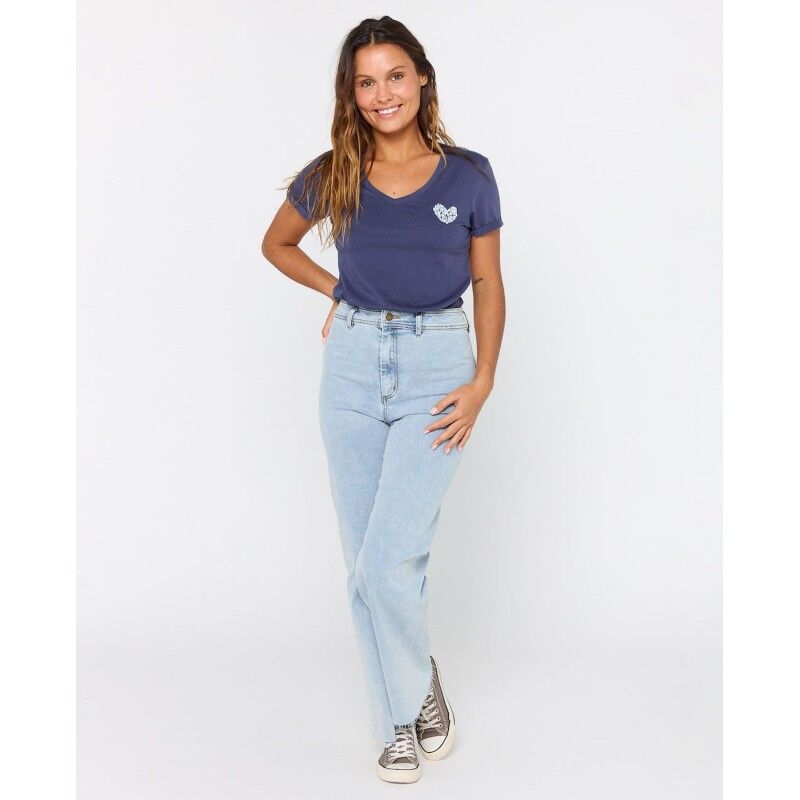 Rip Curl Heart V Neck Tee - Camiseta - Mujer | Hardloop