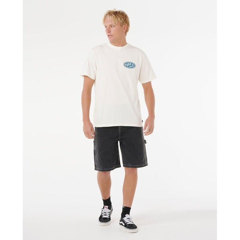 Rip Curl Raw Energy De Oval Tee - T-shirt - Heren | Hardloop