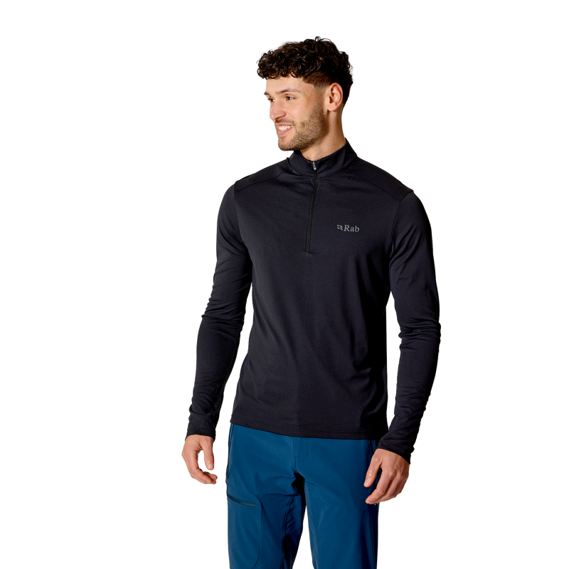 Rab Force LS Zip - T-shirt anti uv homme | Hardloop