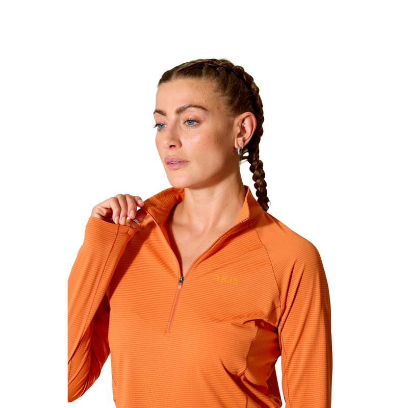 Rab Sonic LS Zip - Ropa interior - Mujer | Hardloop