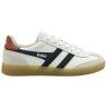 Leather White / Navy / Rust / Gum