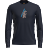 icebreaker Merinos 200 Oasis LS Crewe Bear Tour - Merinowolltrikot - Herren | Hardloop