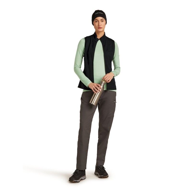 icebreaker Merinos 300 RealFleece Descender Vest - Fleecevest - Dames | Hardloop