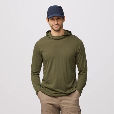 Abisko Wool Hoodie - Merino shirt - Men's