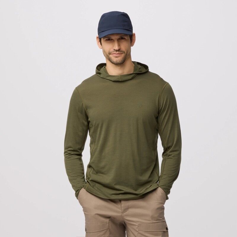 Abisko Wool Hoodie - Merinoshirt - Heren