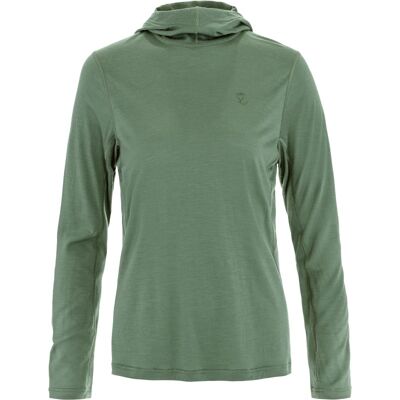 Abisko Wool Hoodie - T-shirt en laine mérinos femme