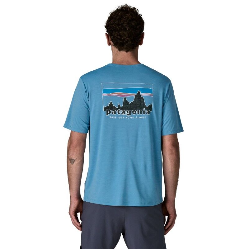 Patagonia M's Cap Cool Daily Shirt - '73 Skyline - Pánské triko | Hardloop