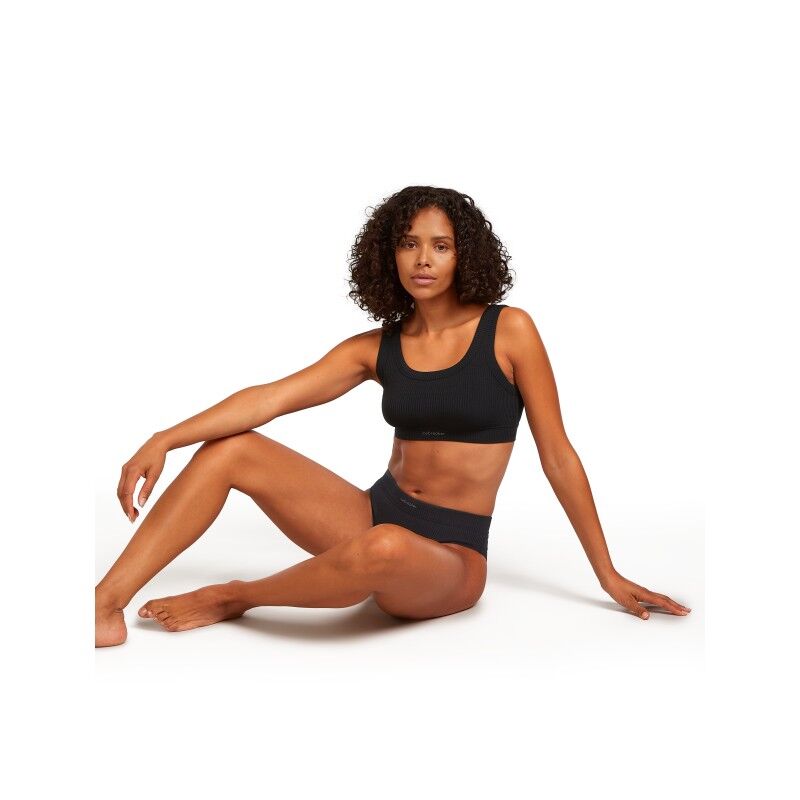 icebreaker Merinos Rib Lotus Bra - Sport-BH - Dam | Hardloop