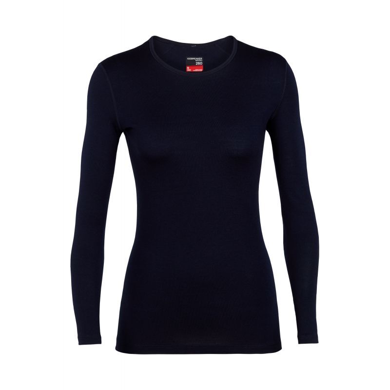 Icebreaker 260 Tech Long Sleeve Crewe - Merino base layer - Women's I Hardloop