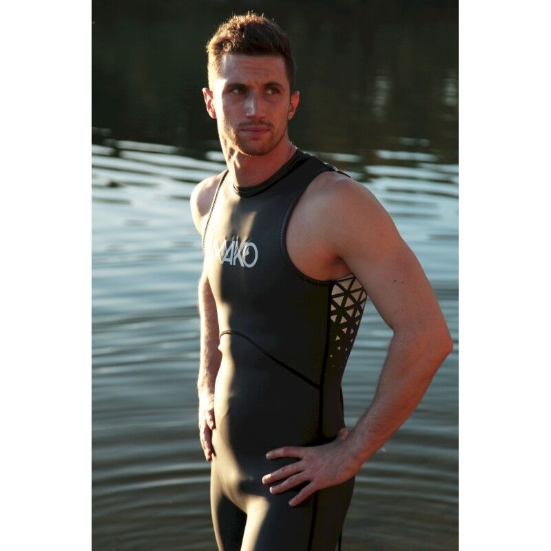 Mako Neoswim Sleeveless Men - Neopreen wetsuit triatlon - Heren | Hardloop