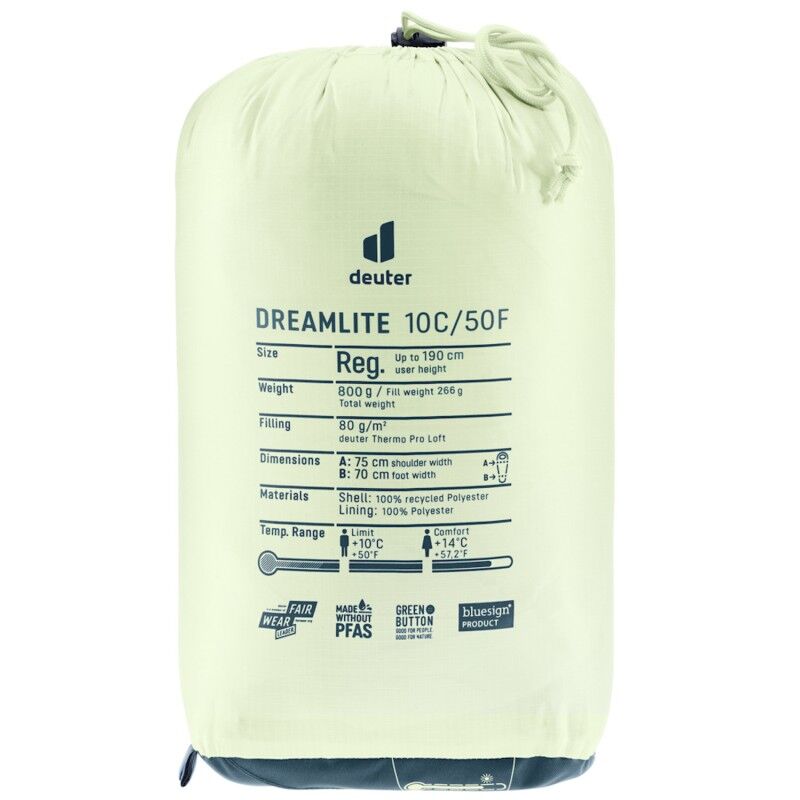 deuter Dreamlite 10C / 50F - Sovsäck | Hardloop