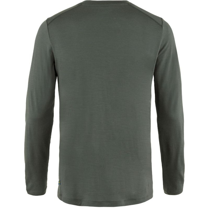 Fjällräven Abisko Wool LS - T-shirt en laine mérinos homme | Hardloop