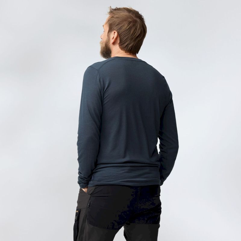 Fjällräven Abisko Wool LS - T-shirt en laine mérinos homme | Hardloop
