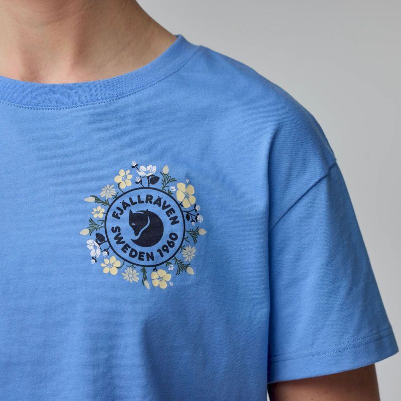 Fjällräven Fjällblomster Logo T-Shirt - Camiseta - Mujer | Hardloop