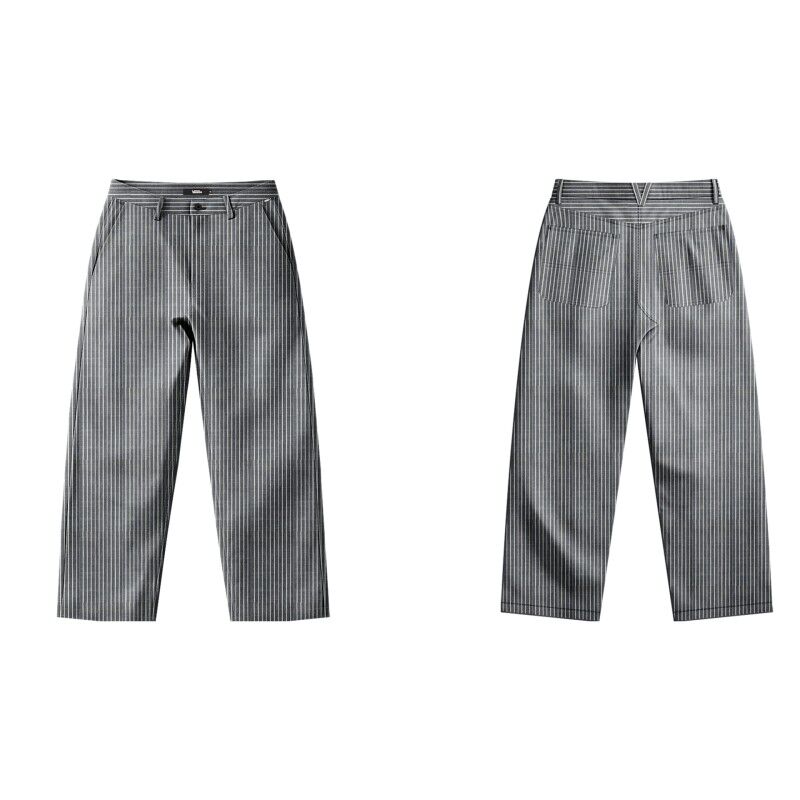 Chore Loose Stripe Denim Pants - Pantaloni - Uomo