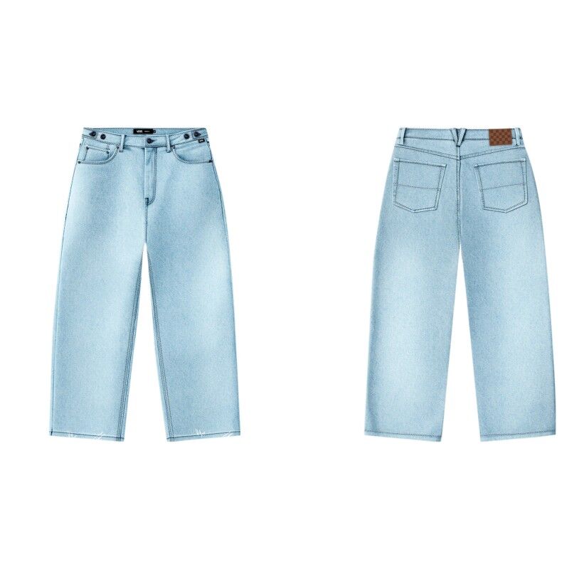 Cinched Check 5 Baggy - Trousers - Women's