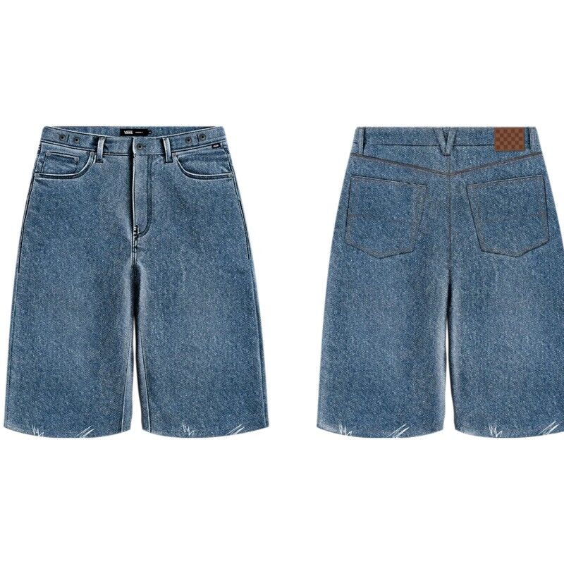 Cinched Check 5 Baggy Short - Spodenki damskie