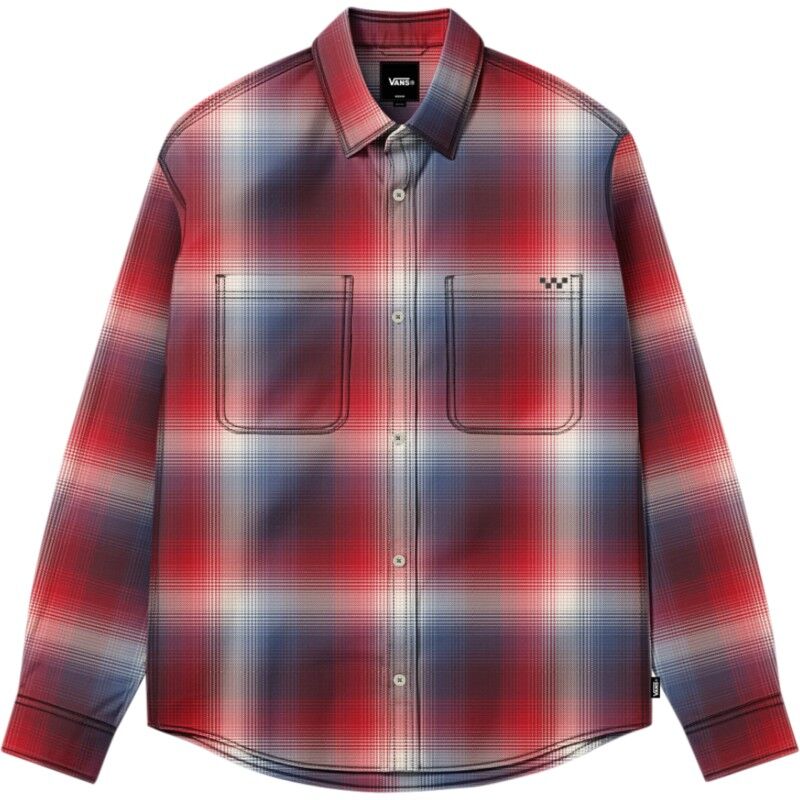 Indigo Plaid Ls Woven - Overhemd - Heren