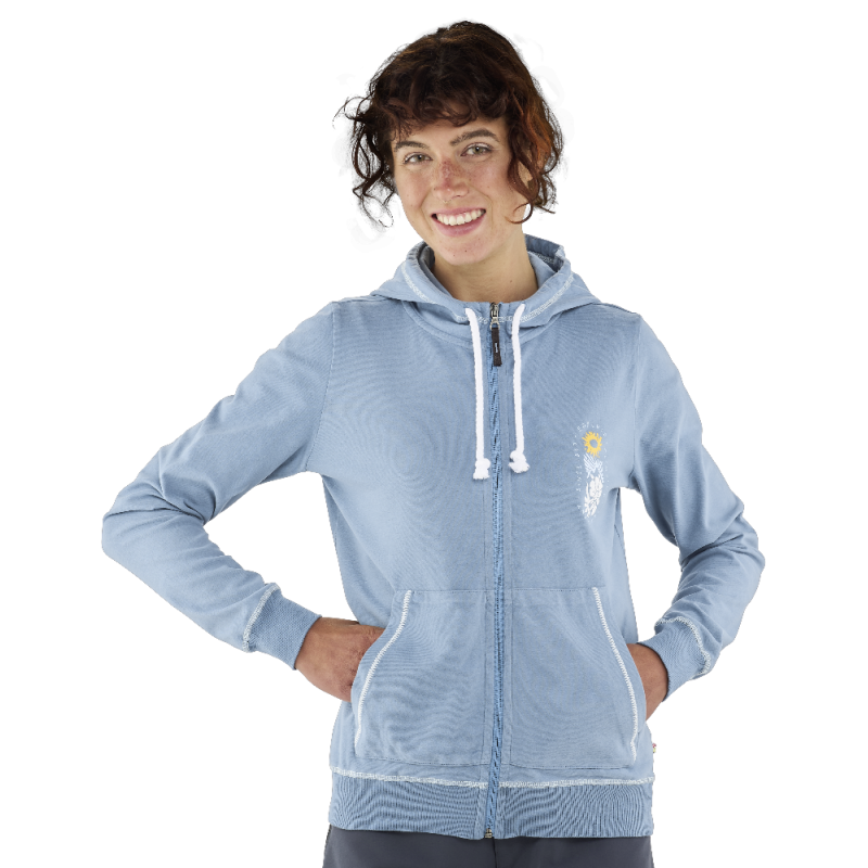Edelrid Bege Zip Hoody - Sudadera - Mujer | Hardloop