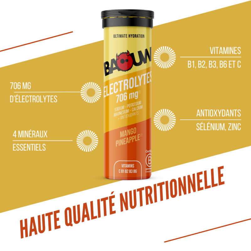 Baouw Mangue - Ananas - Energy drink | Hardloop