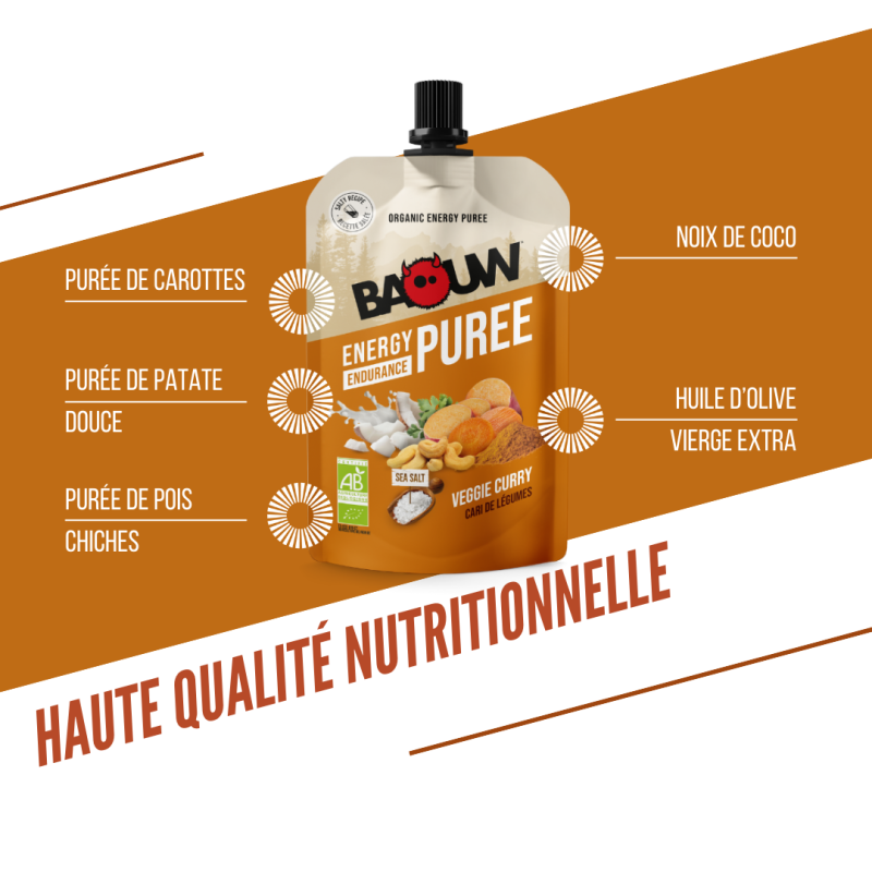 Baouw Cari de légumes - Composte e puree energetiche | Hardloop