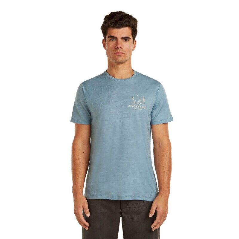 Merinos 150 Tech Lite SS Tee Peaceful Pass - T-shirt en laine mérinos homme