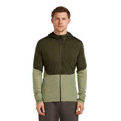 200 RealFleece Descender LS Zip Hoodie - Polar z wełny Merino® męski