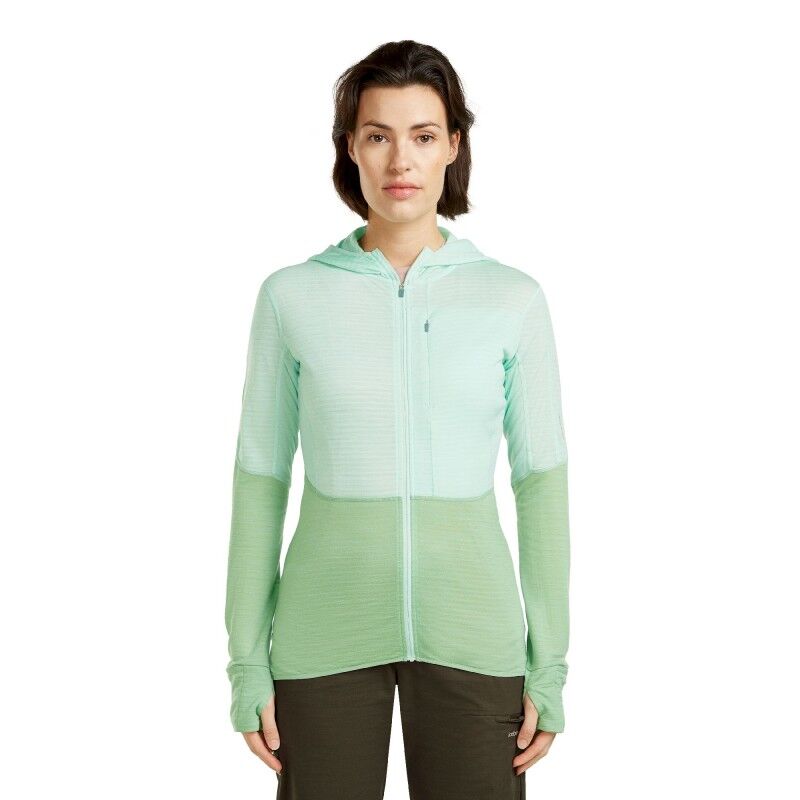 200 RealFleece Descender LS Zip Hoodie - Merino Fleecejakke - Damer