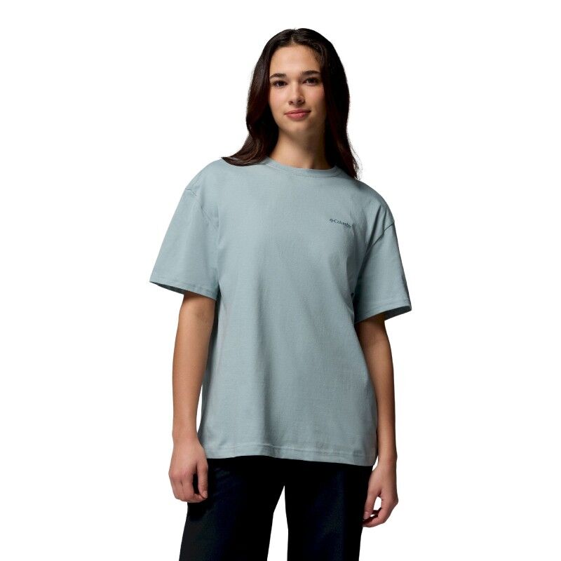 Rolling Bend Graphic Oversized Tee - T-shirt - Damer