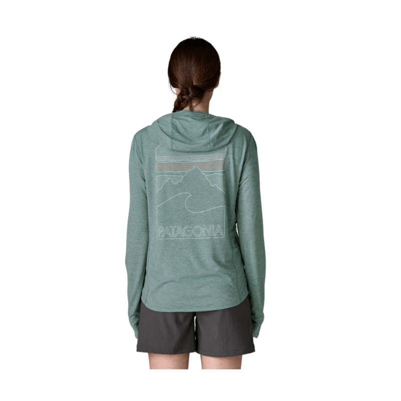Patagonia W's Cap Cool Sun Hoody - Peak Visions - UV Protection T-shirt - Women's | Hardloop