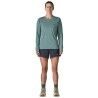Patagonia W's L/S Cap Cool Daily Shirt - Boardshort Logo - T-Shirt - Damen | Hardloop