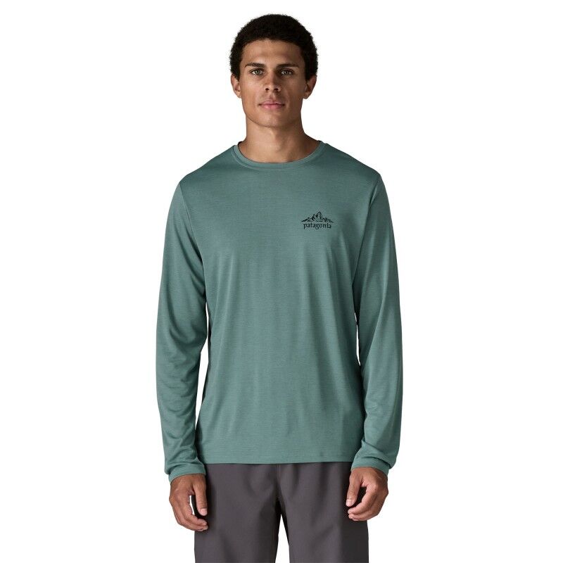 Patagonia M's L/S Cap Cool Daily Shirt - Cloud Crag - T-shirt homem | Hardloop