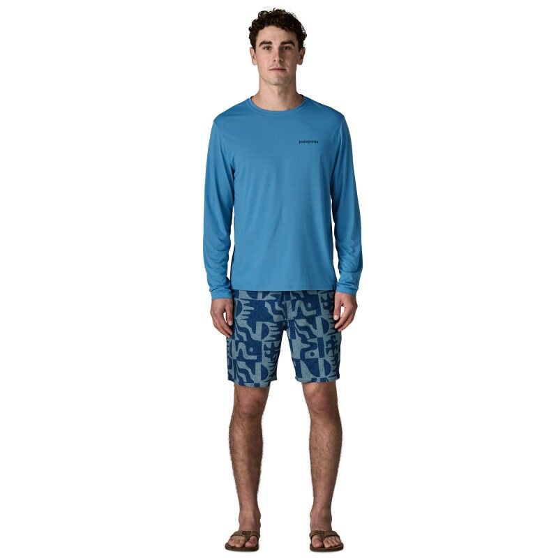 Patagonia M's L/S Cap Cool Daily Shirt - Boardshort Logo - T-shirt homem | Hardloop