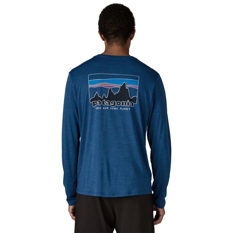 Patagonia M's L/S Cap Cool Daily Shirt - '73 Skyline - T-shirt meski | Hardloop