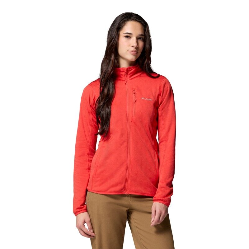 Essential Hike Grid Fleece Full Zip Jacket - Fleecejakke - Damer