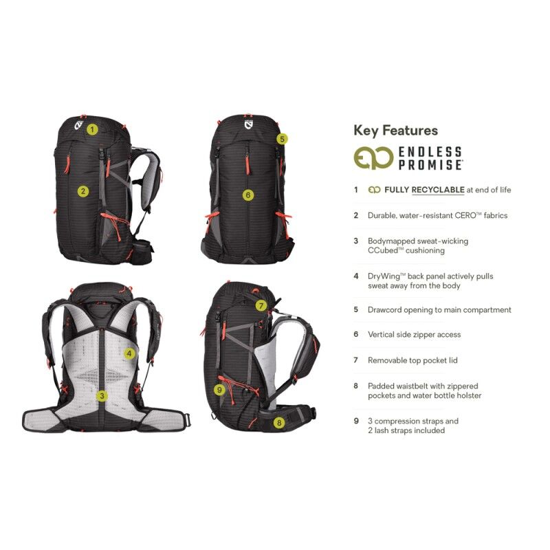 Nemo Persist Mens 45 - Wanderrucksack - Herren | Hardloop