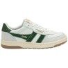 White / Dark Green