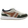Off White / Dark Khaki / Moody Orange