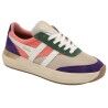 Wheat / Coral Pink / Royal Purple