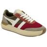 Raspberry / Khaki / Feather Grey