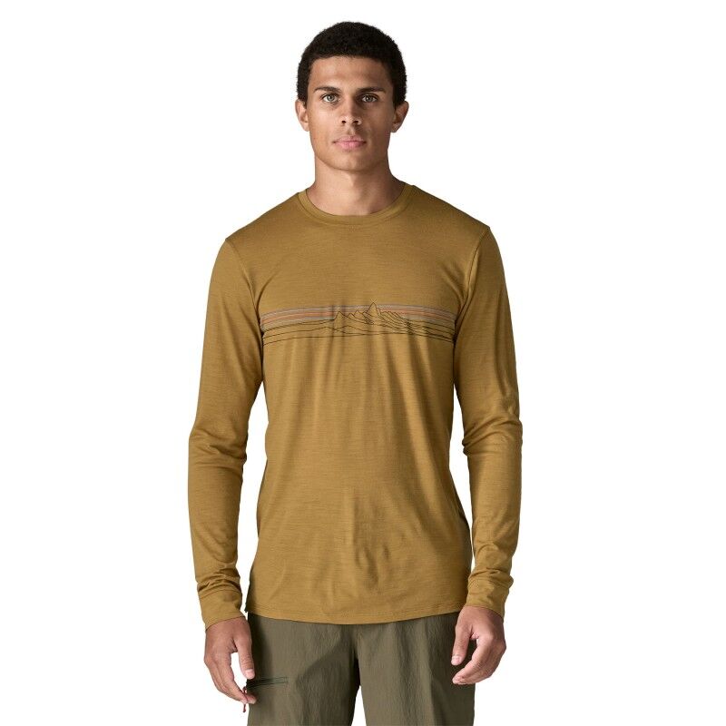 Patagonia L/S Cap Cool Merino Graphic Shirt - T-shirt Herr