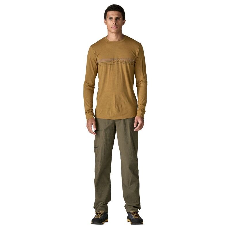 Patagonia L/S Cap Cool Merino Graphic Shirt - T-shirt Herr