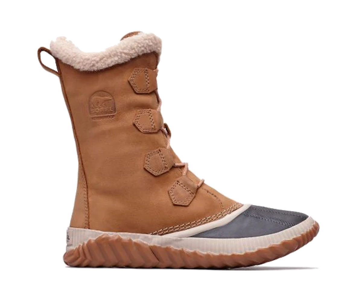 Sorel women's out n hot sale about leather snow boot